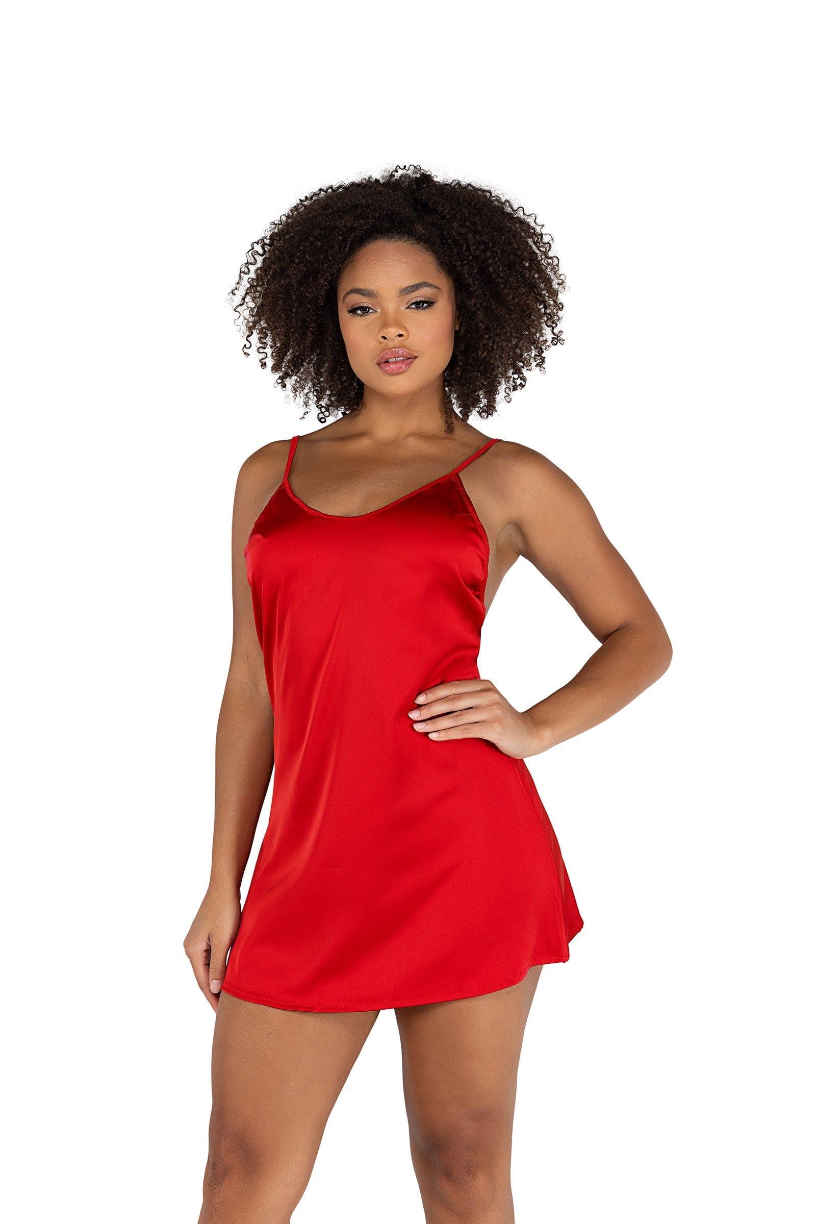 Roma Confidential Chemises Small / Red Soft Satin Chemise